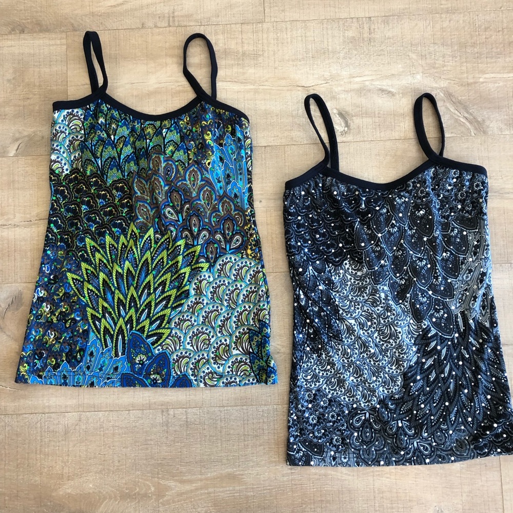 Lot of 2 Built in Bra Tanks